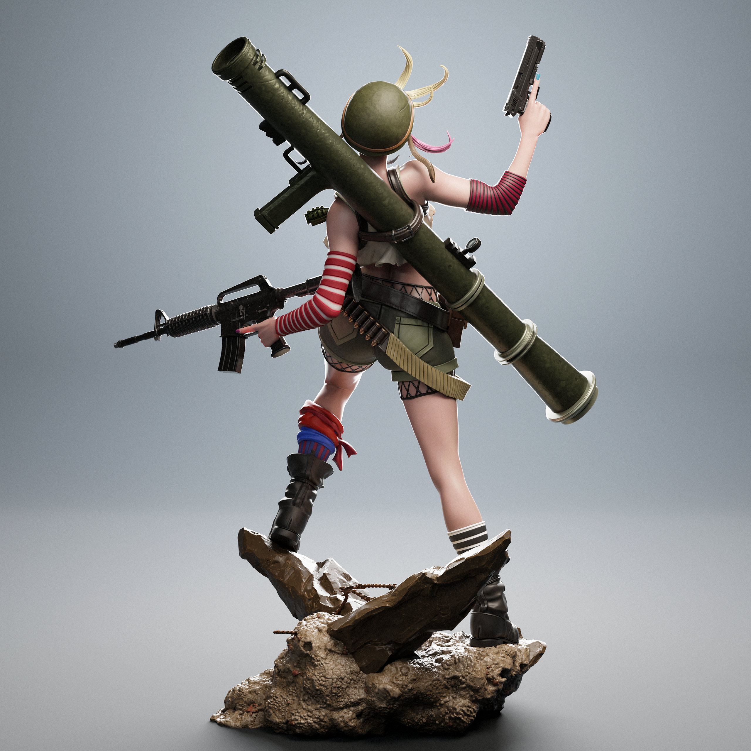 Rebel Punk Tank Statue
