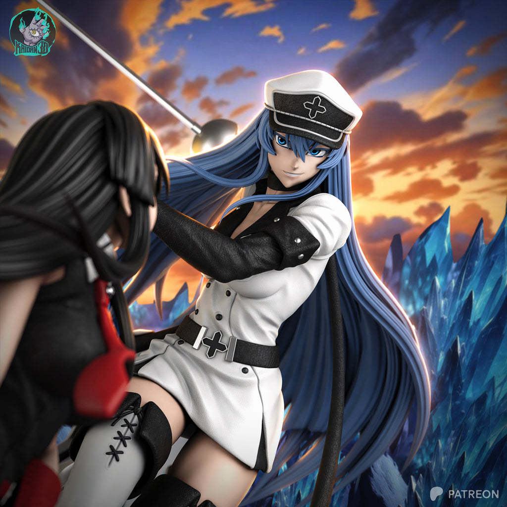 Akame vs Esdeath Diorama