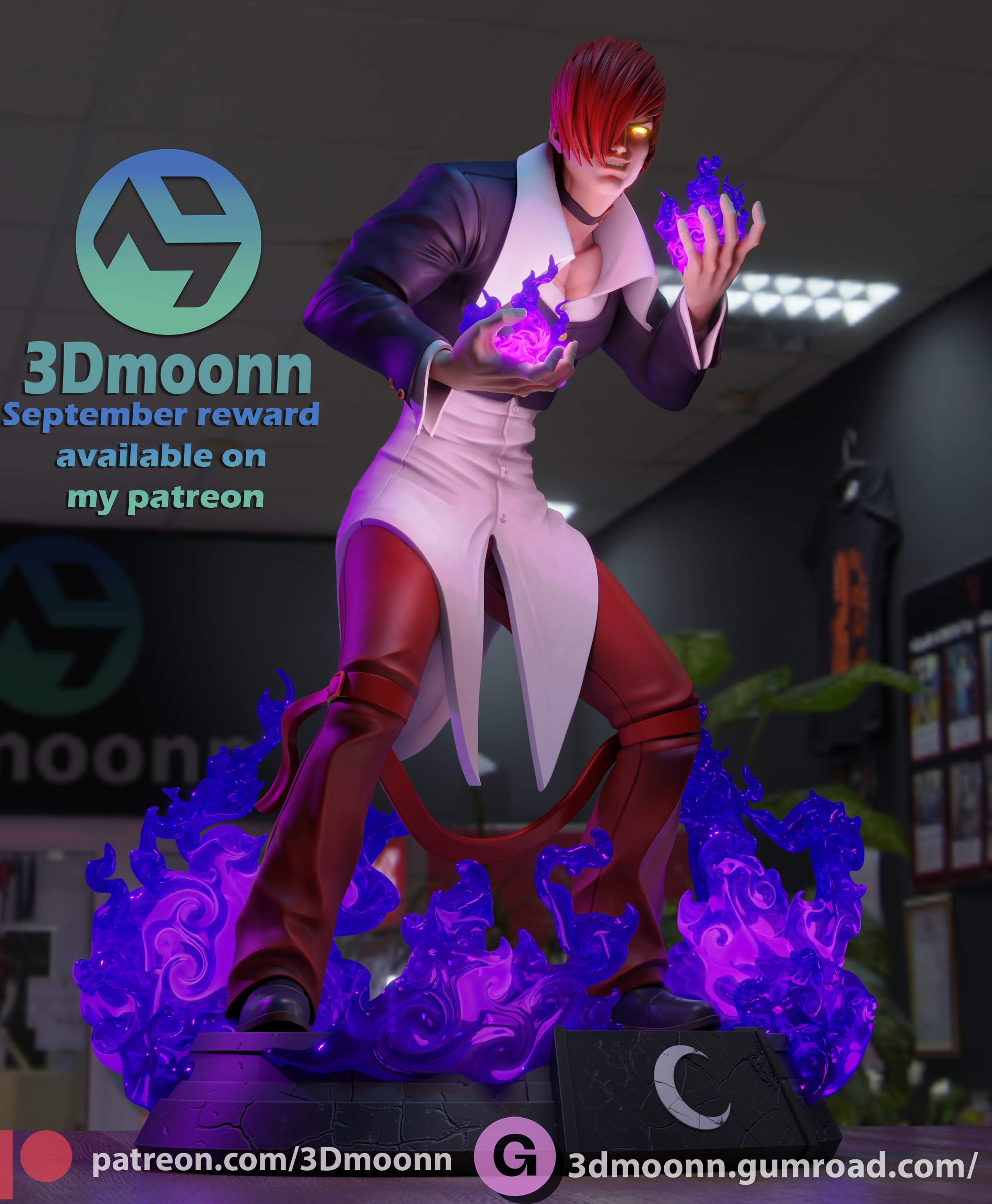 Iori Yagami Statue