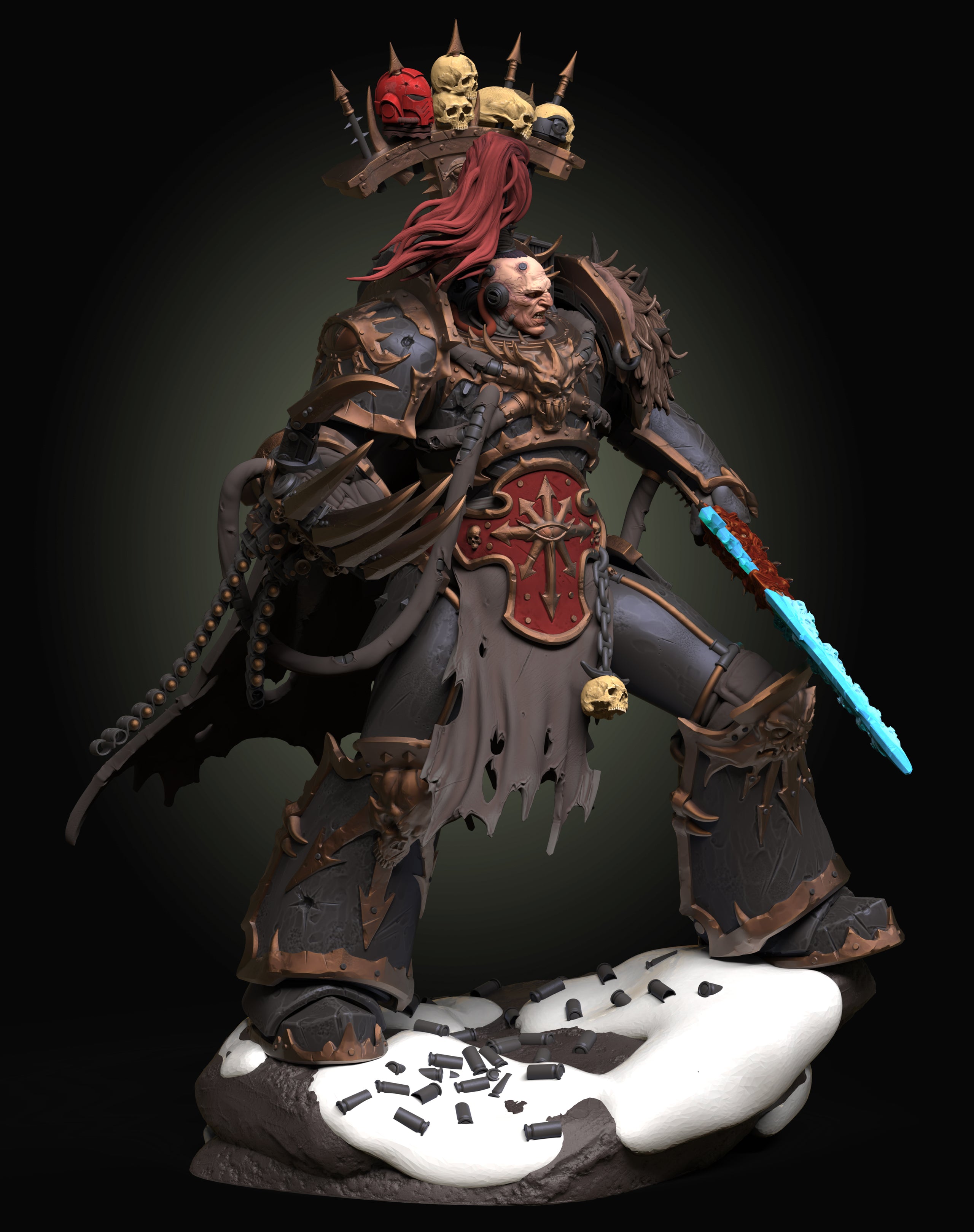 Chaos Warmaster Statue