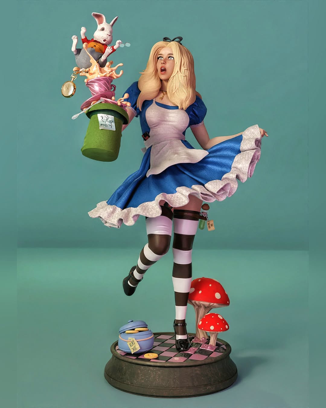The Wonderland Girl Statue