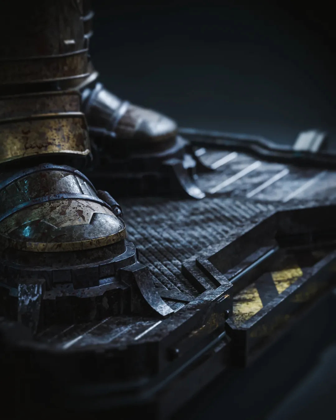 Armored Space Engineer Statue