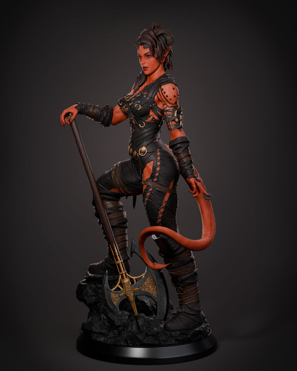 Hellfire Battleheart Warrior Statue