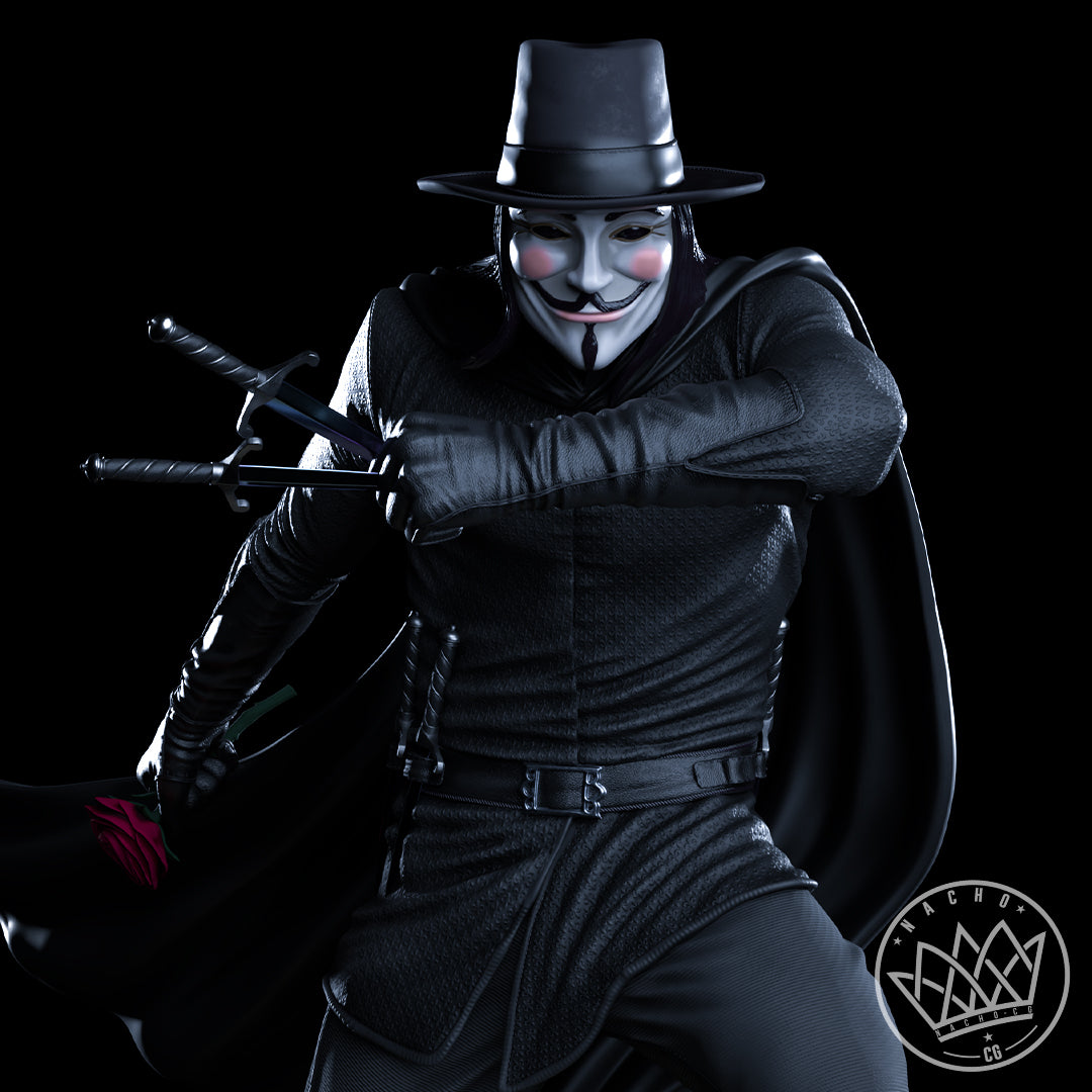 Voice of Vendetta Statue