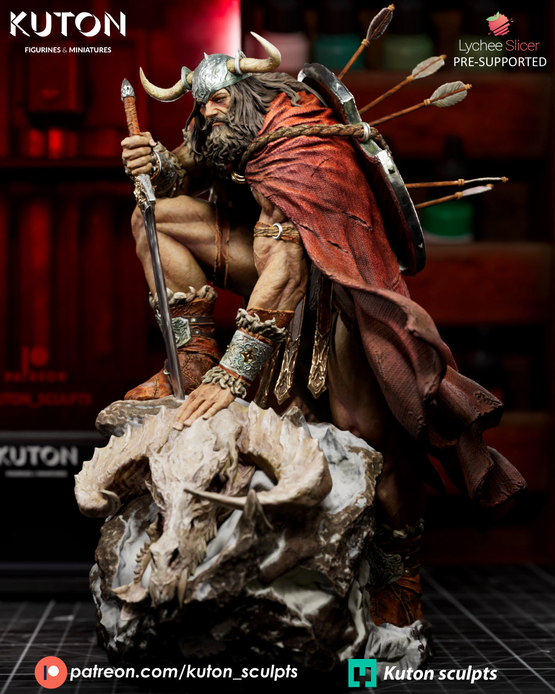 Draven King Statue