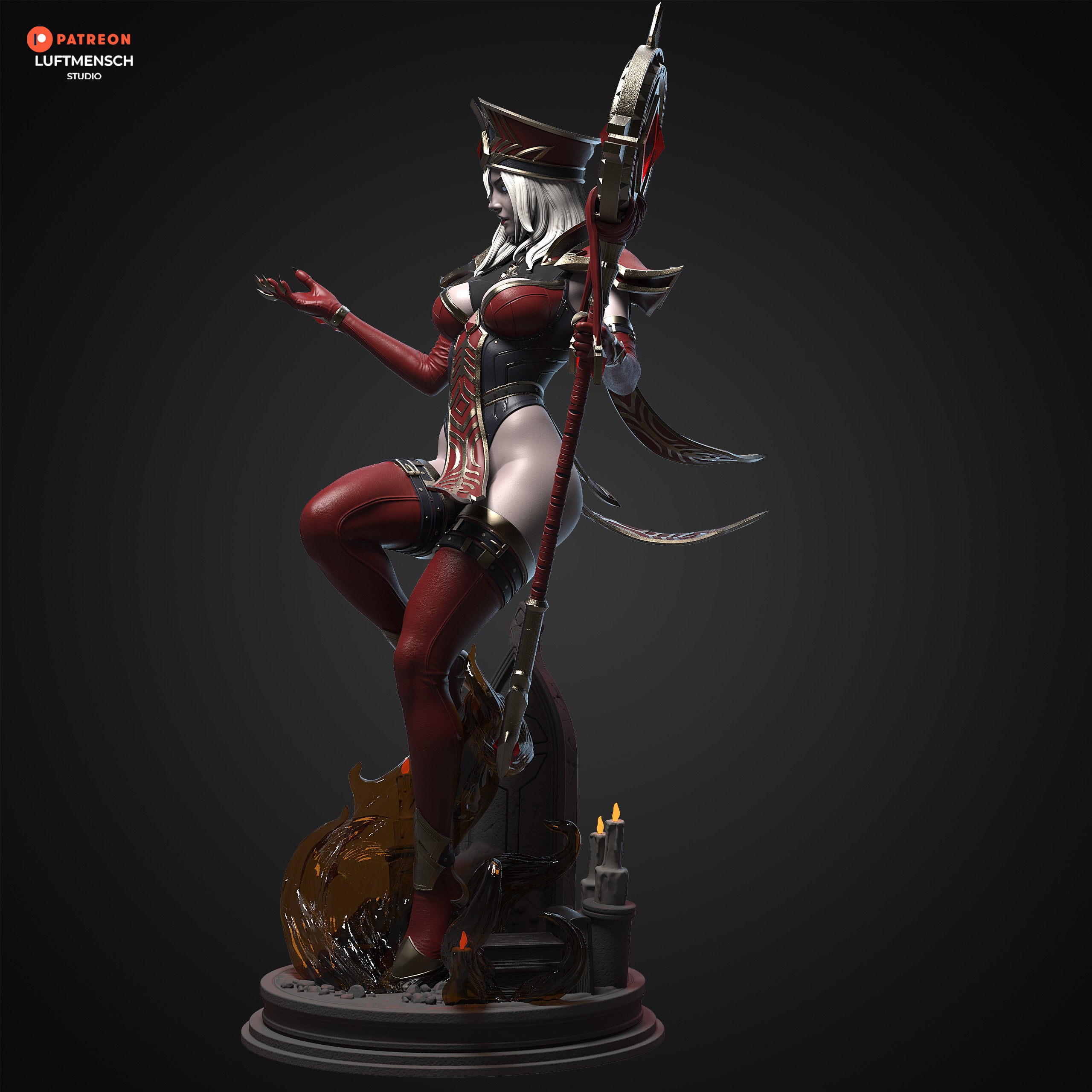 The Scarlet Inquisitor Statue