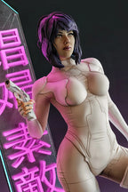 Neon Ghost Statue