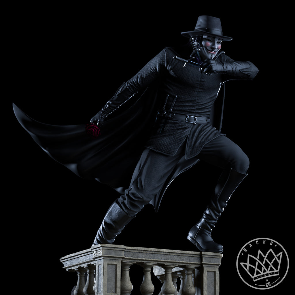 Voice of Vendetta Statue