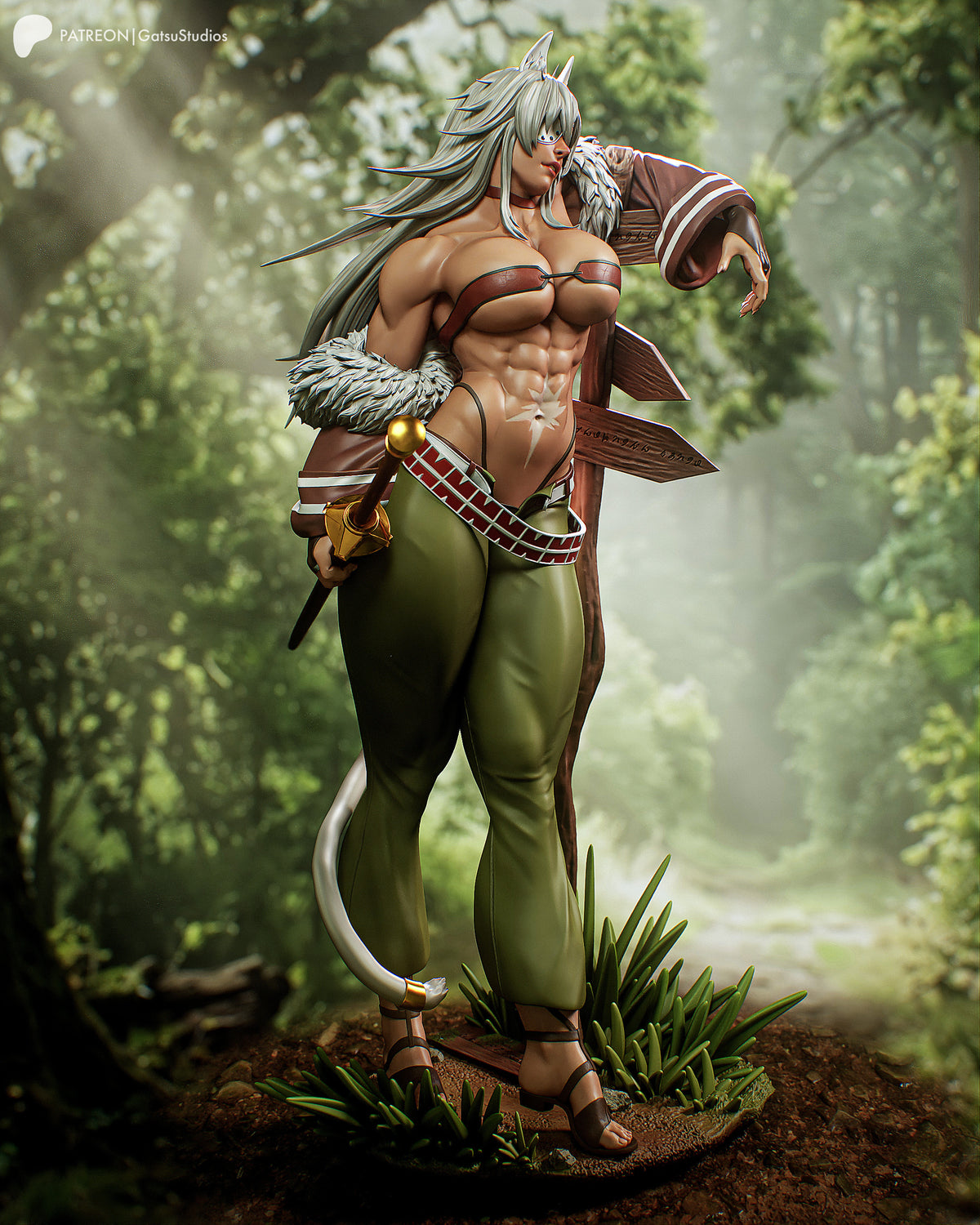 Sword King Fang Statue