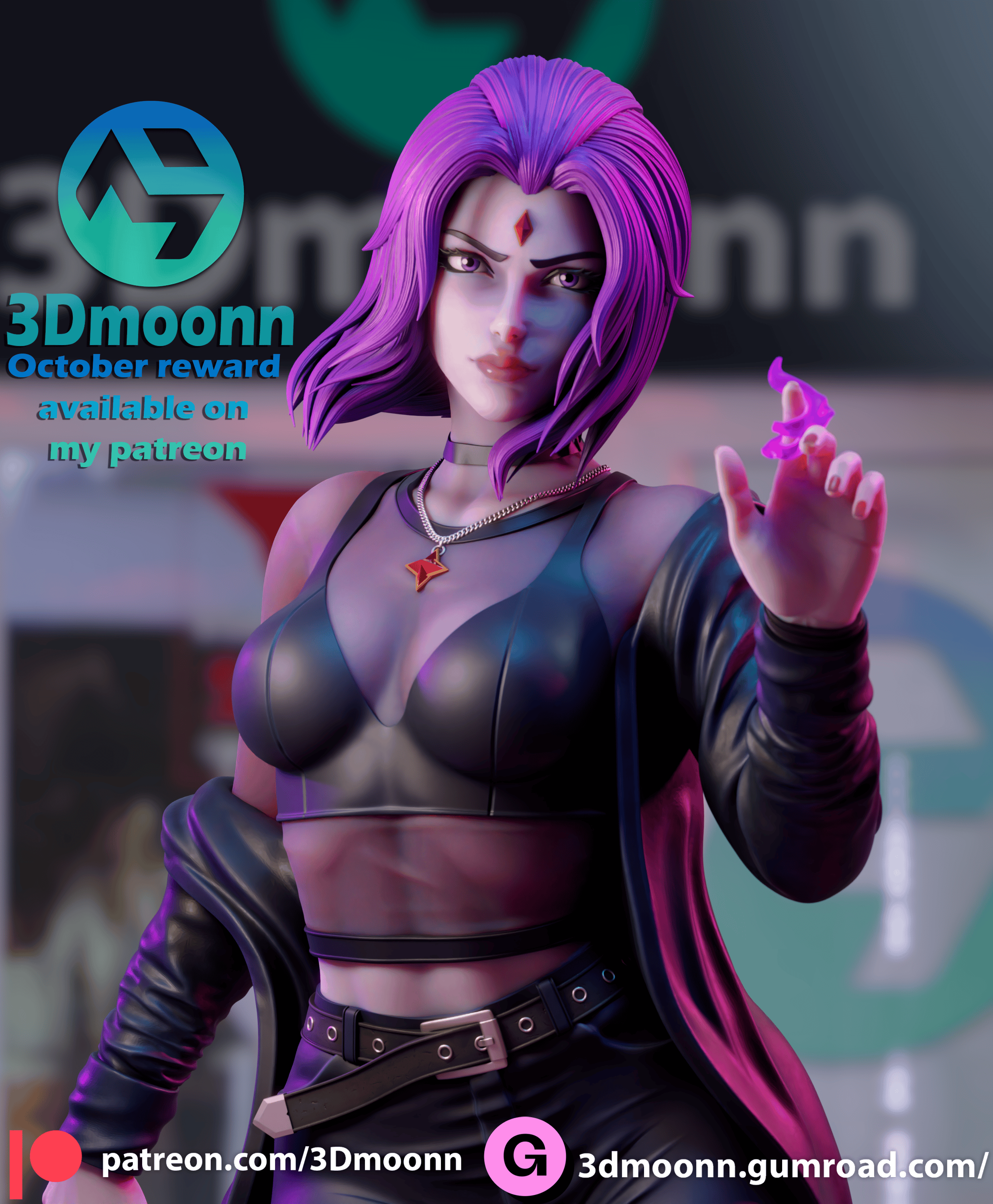 Raven Dark Sorceress Statue