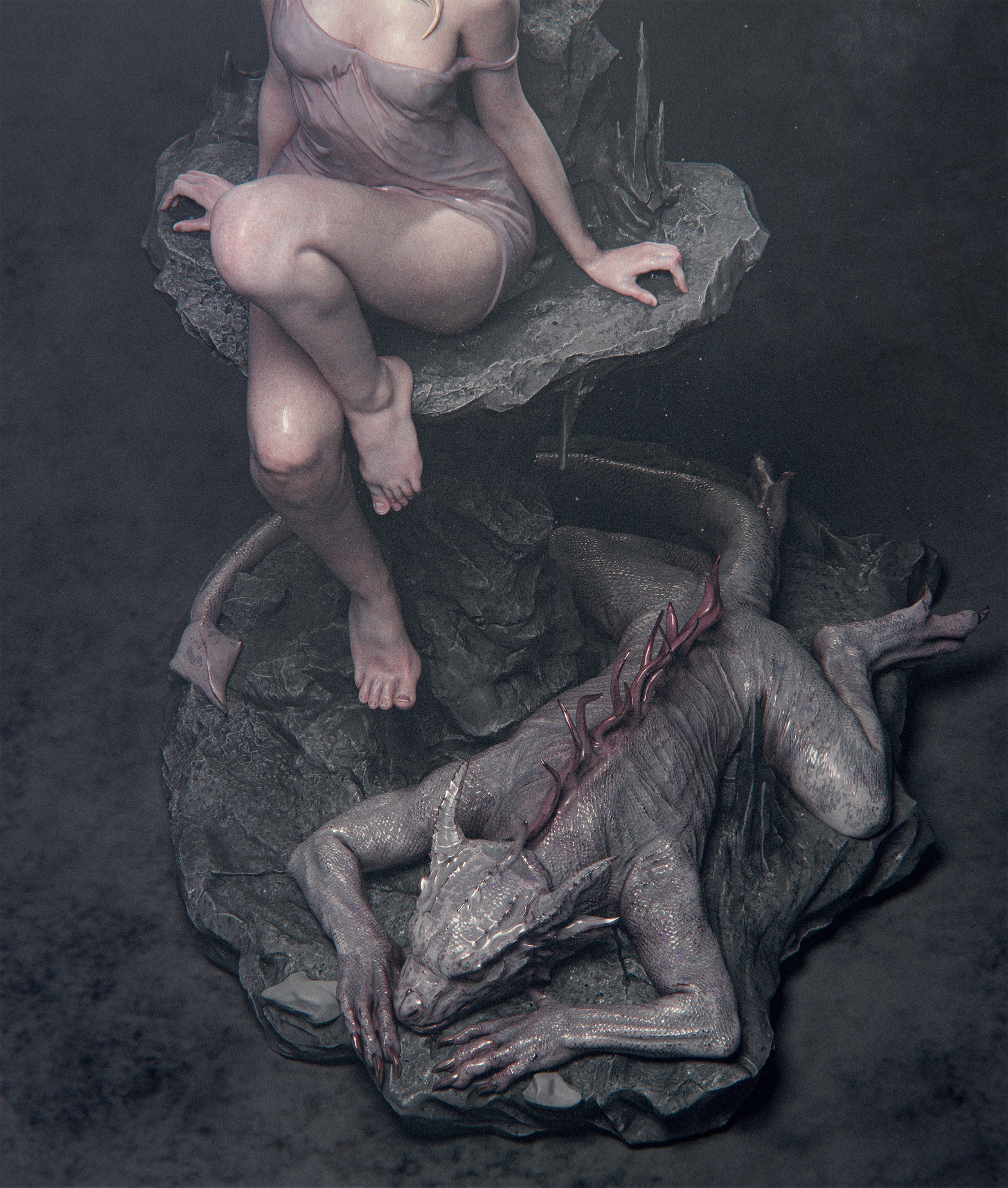 Dragon Queen Fantasy Statue