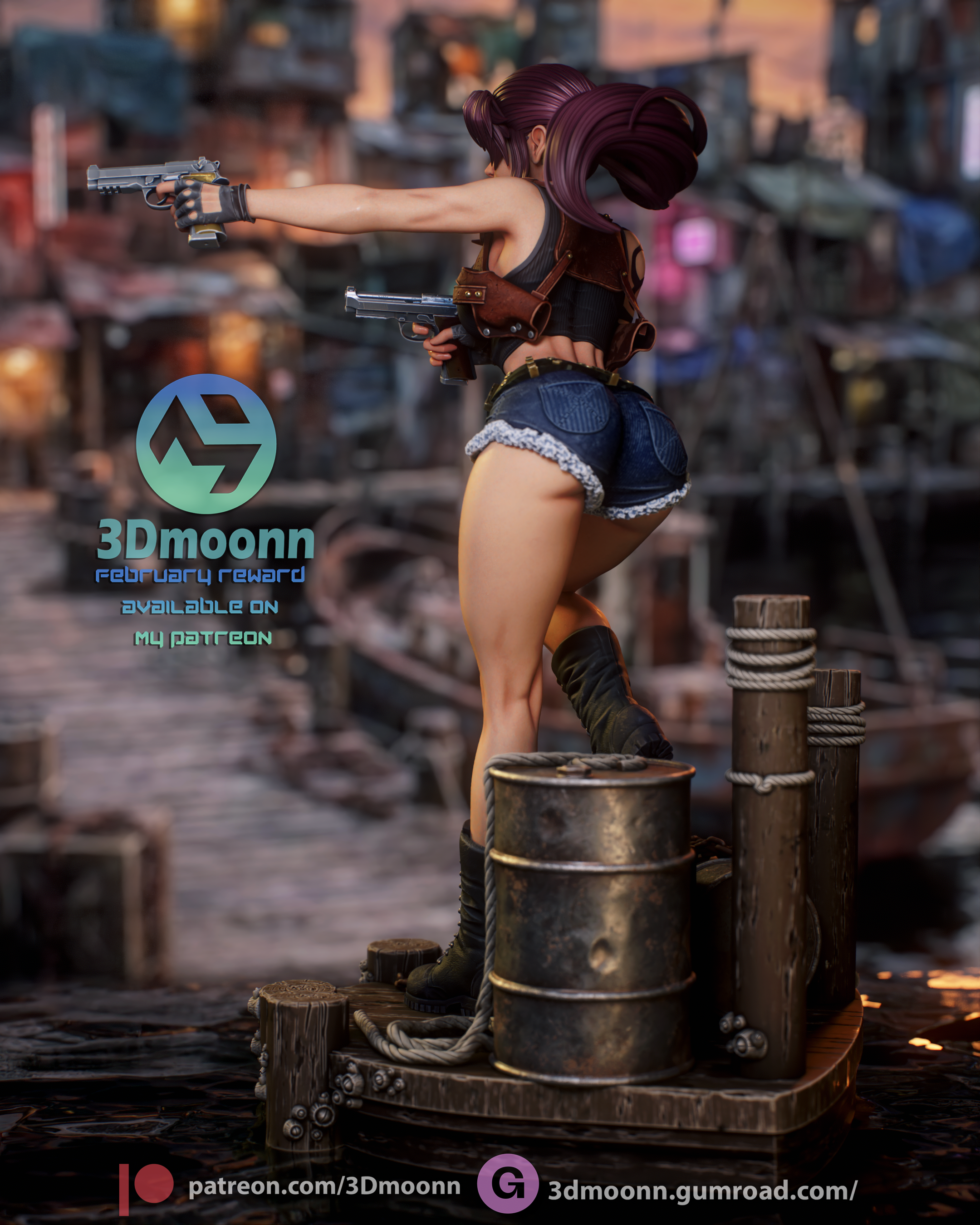 The Two-Handed Outlaw Statue
