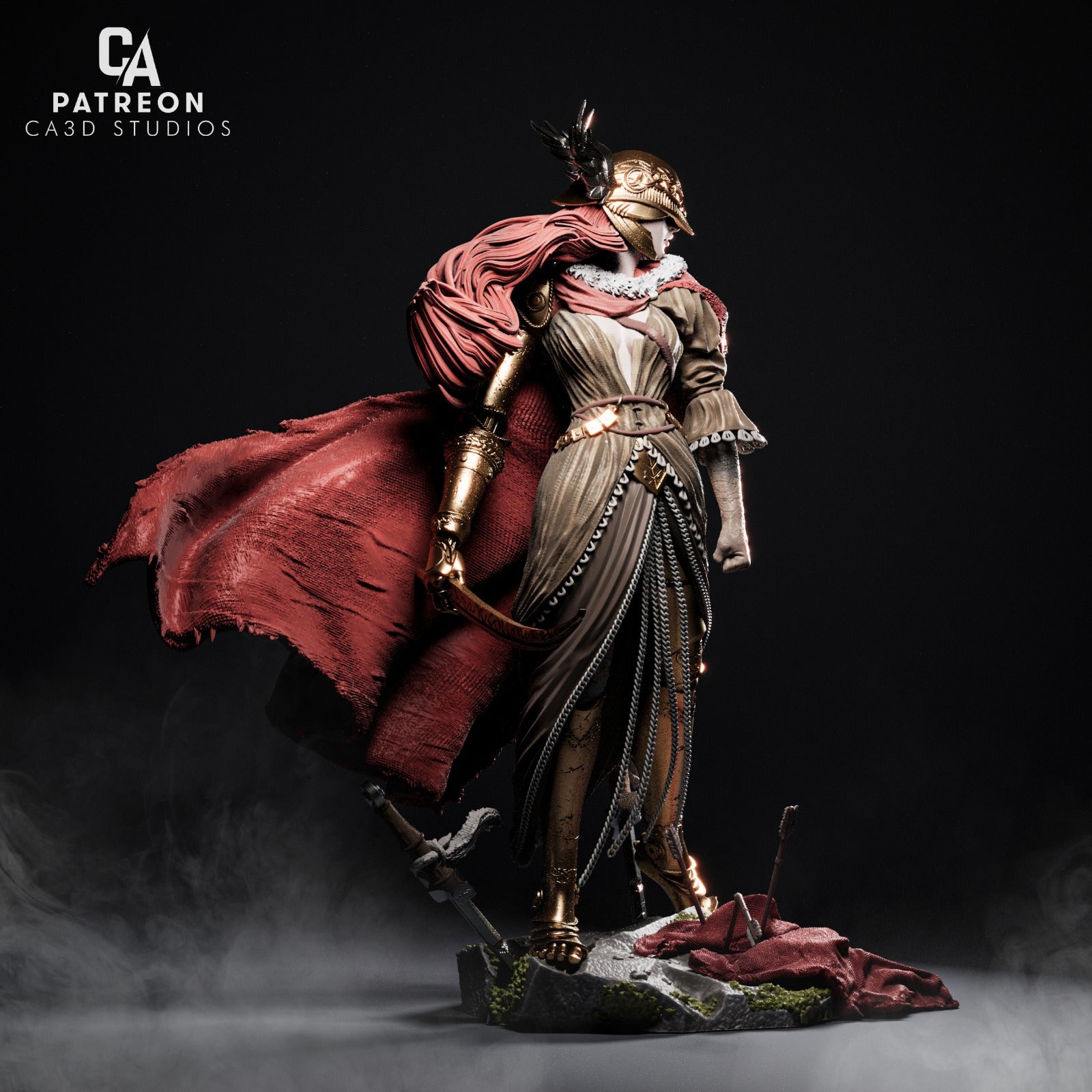 Scarlet Valkyrie Statue