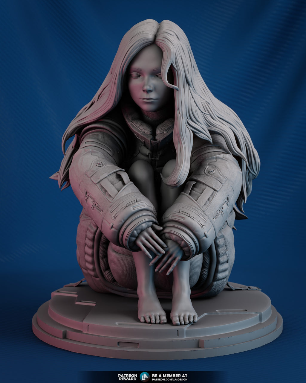 Lunar Android Statue