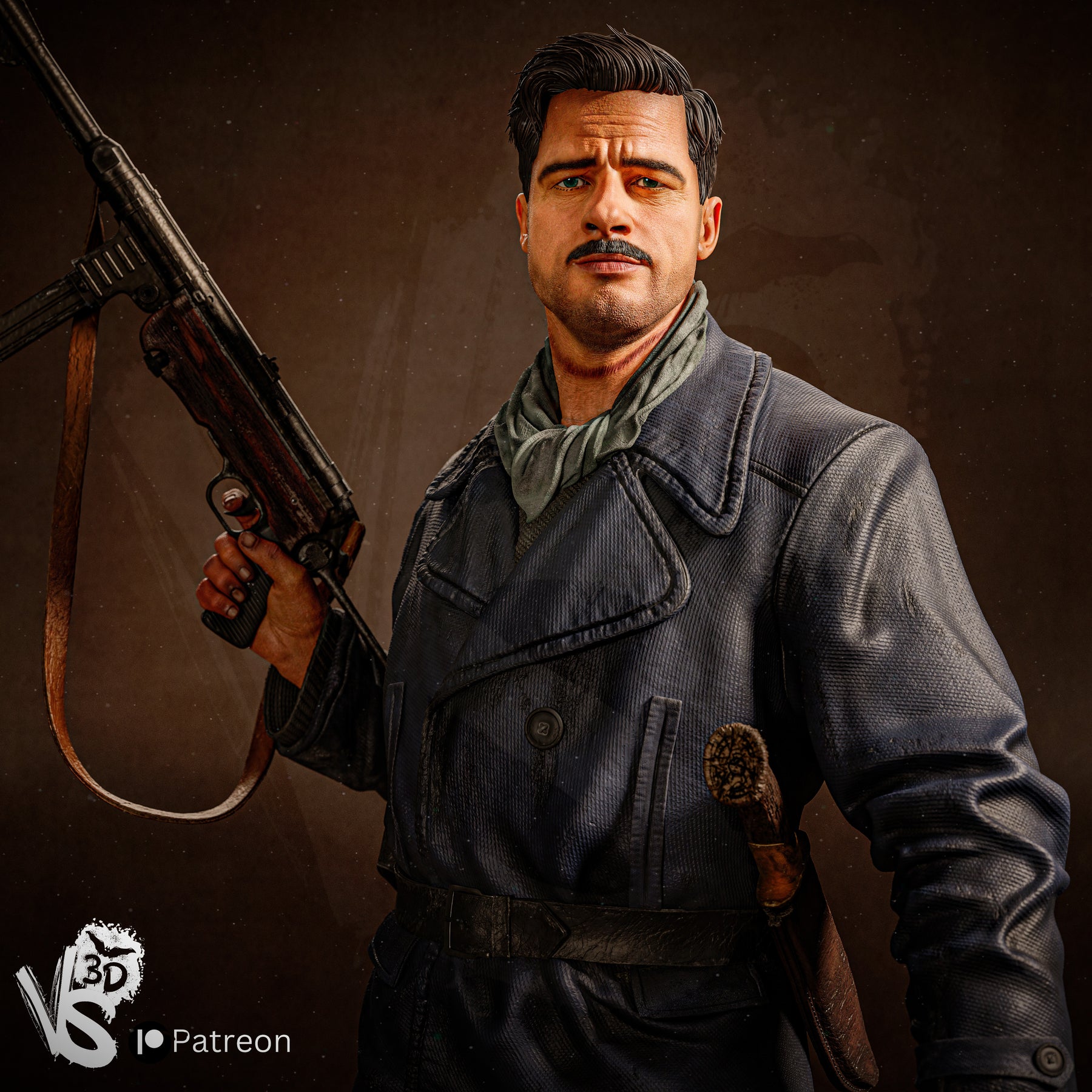 Aldo Raine Statue