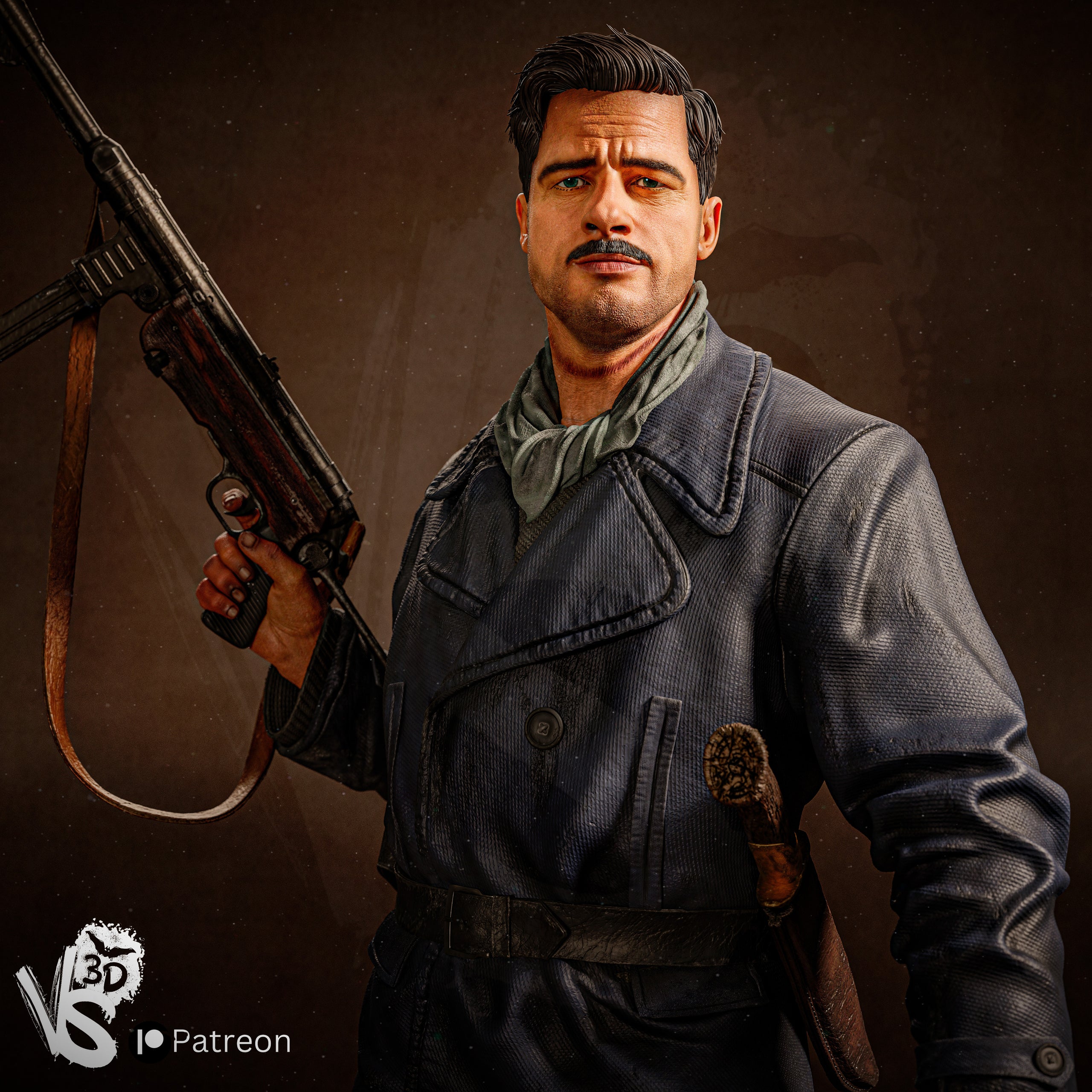 Aldo Raine Statue