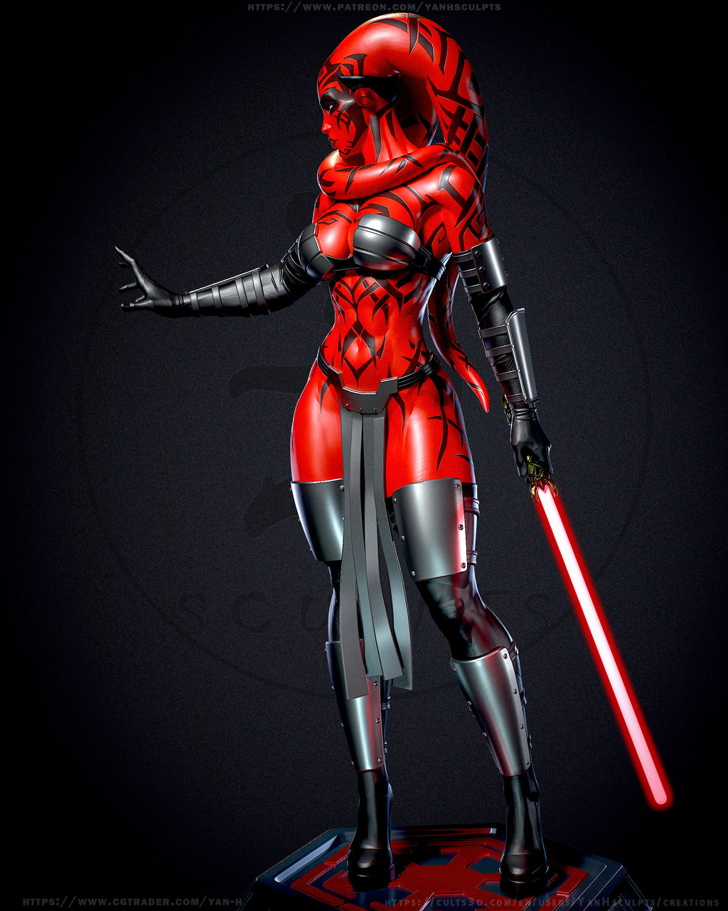 The Crimson Sith Statue