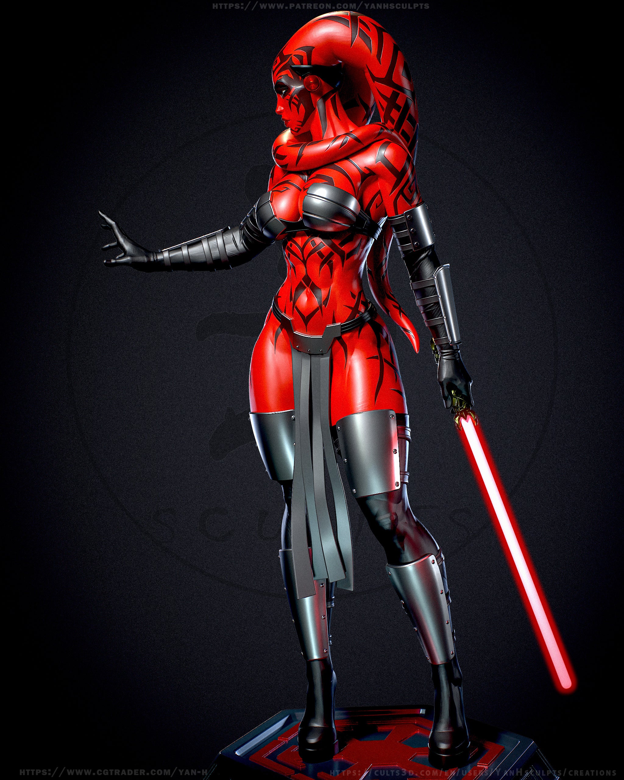 The Crimson Sith Statue