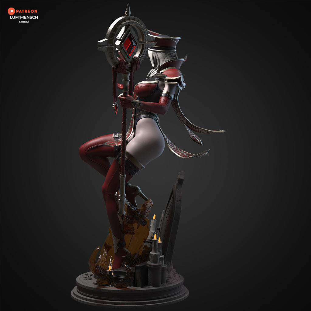 The Scarlet Inquisitor Statue
