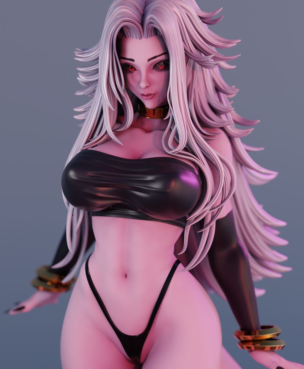 Pink Android Figure