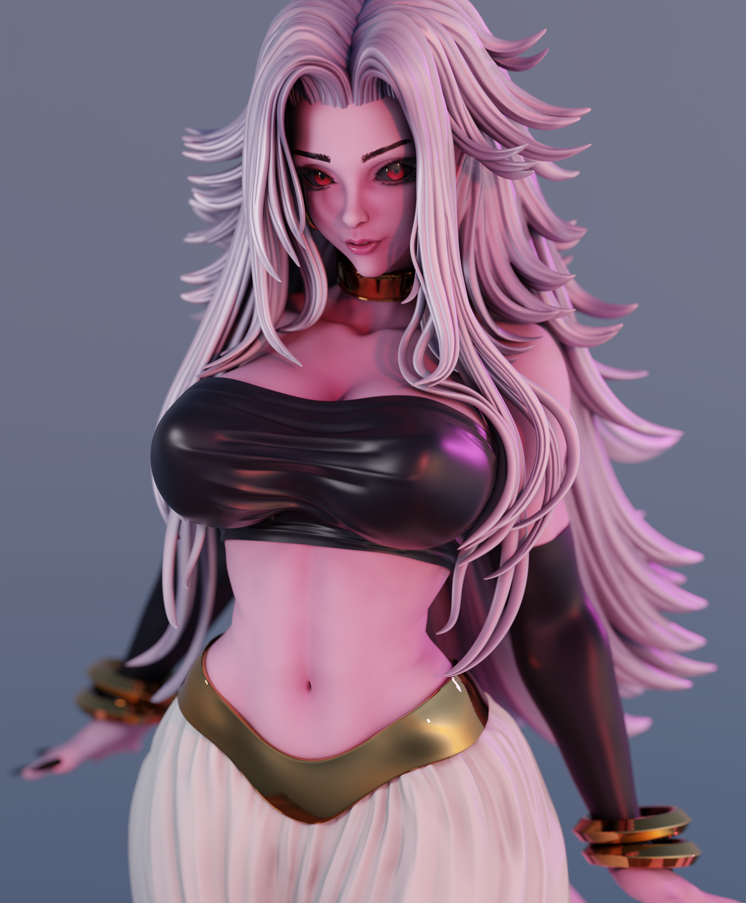 Pink Android Figure