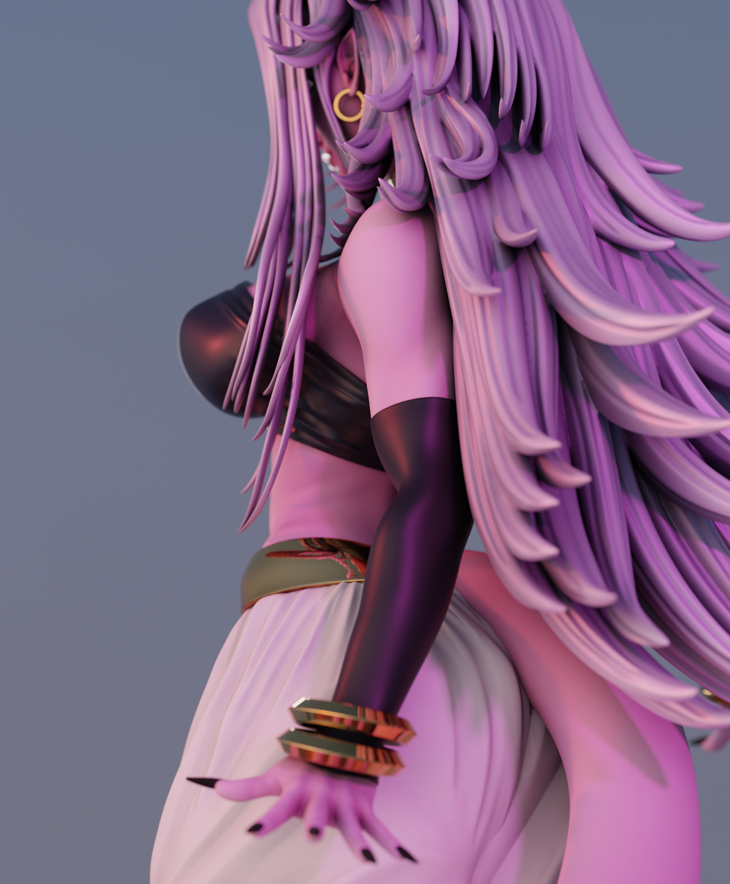 Pink Android Figure