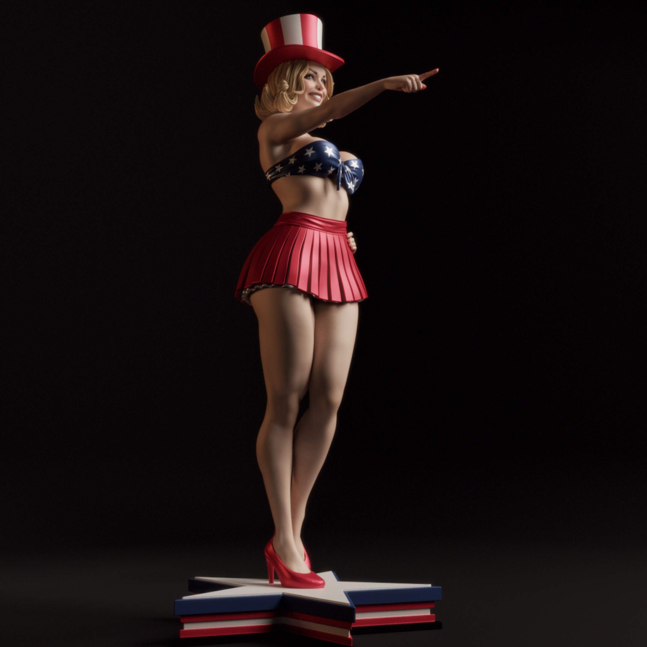 American Pin-Up Statue