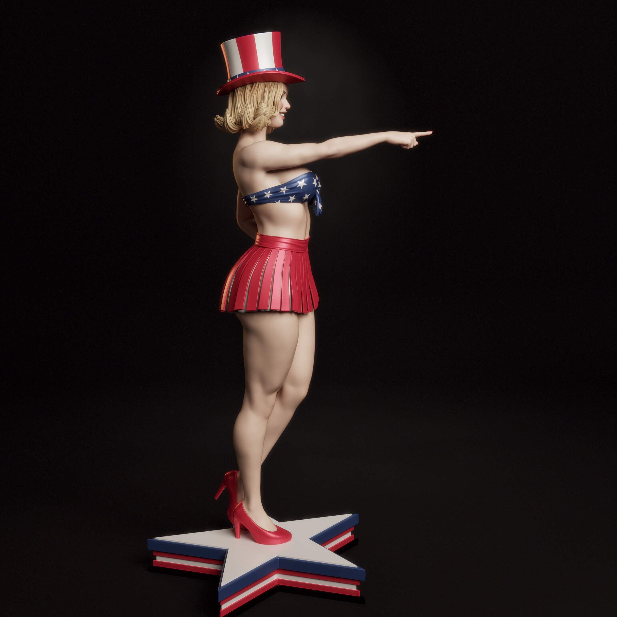 American Pin-Up Statue