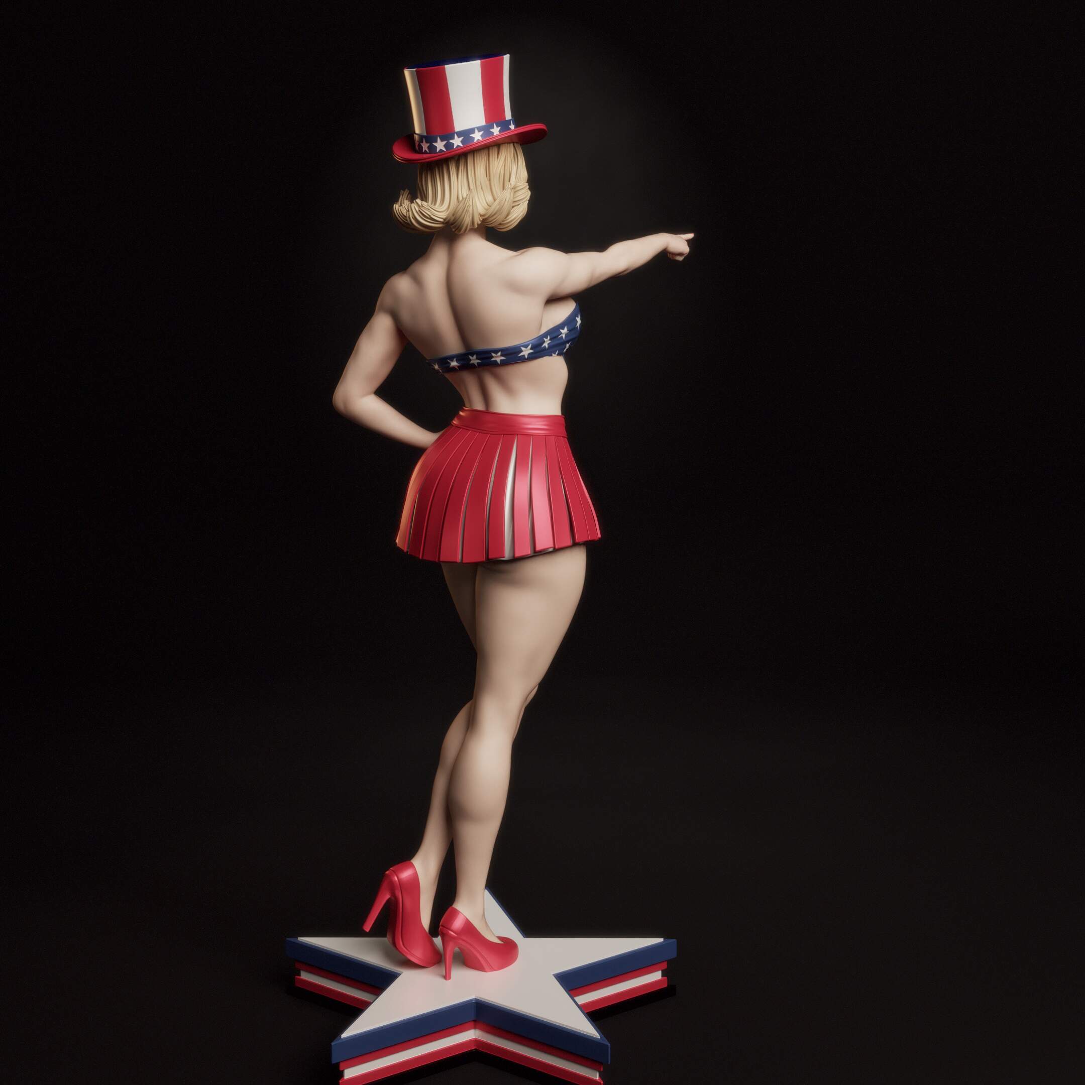 American Pin-Up Statue