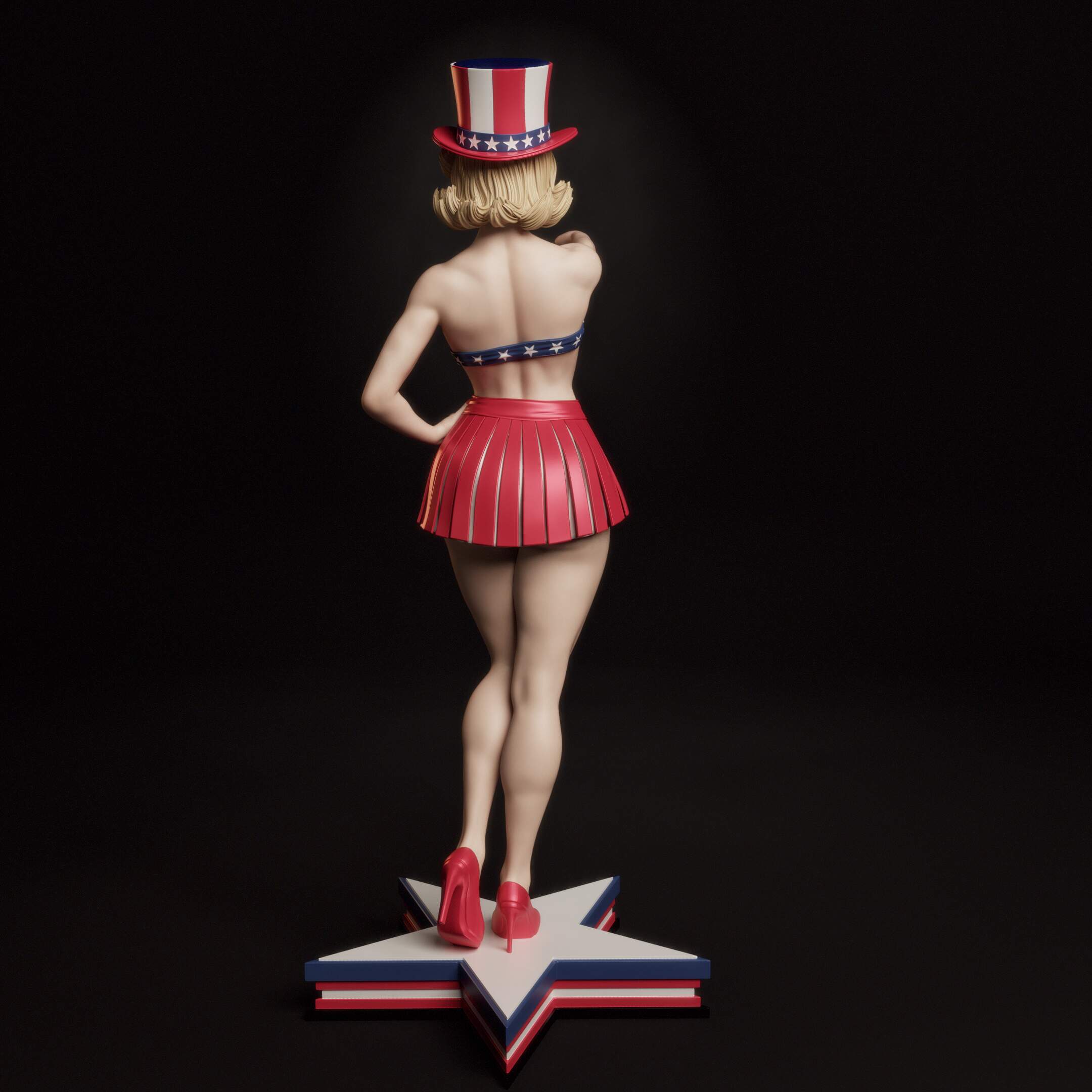 American Pin-Up Statue