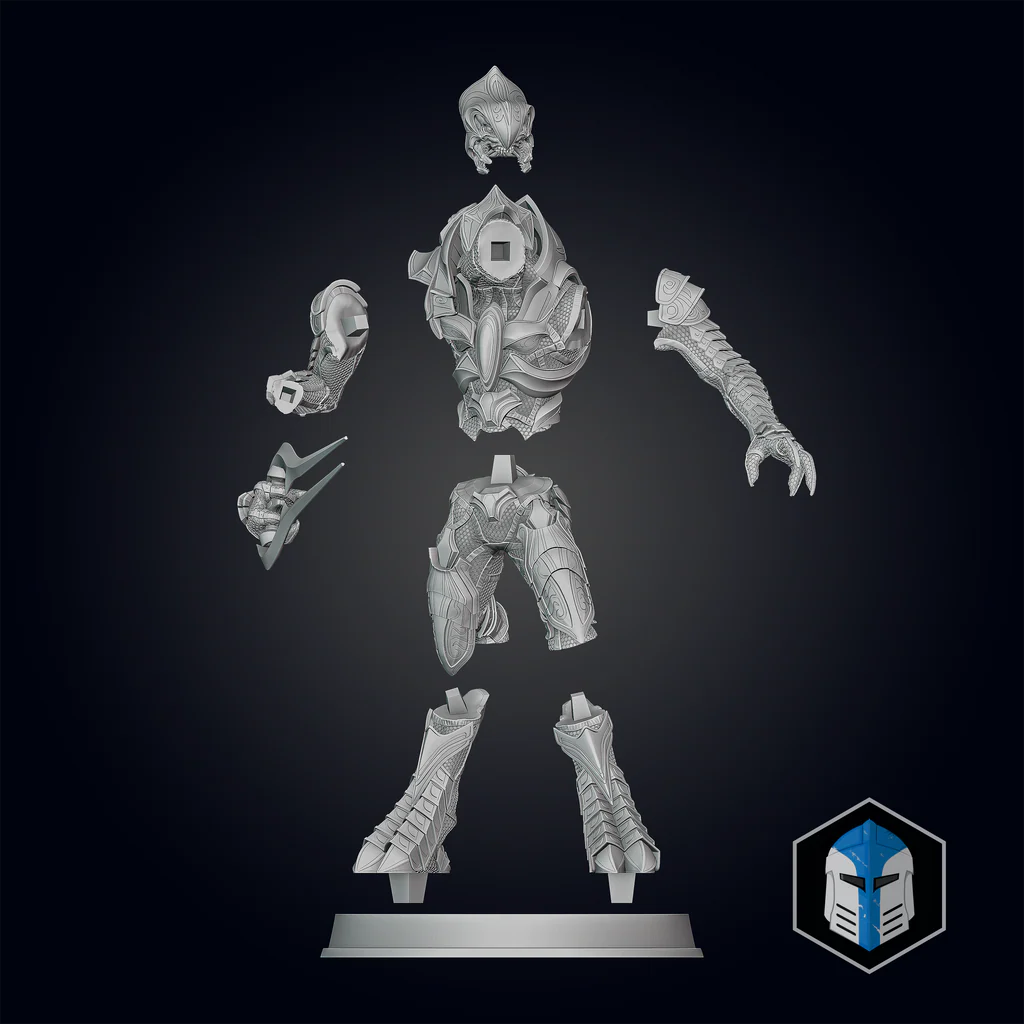 Elite Alien Warrior Statue
