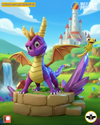 Spyro And Sparx Statue