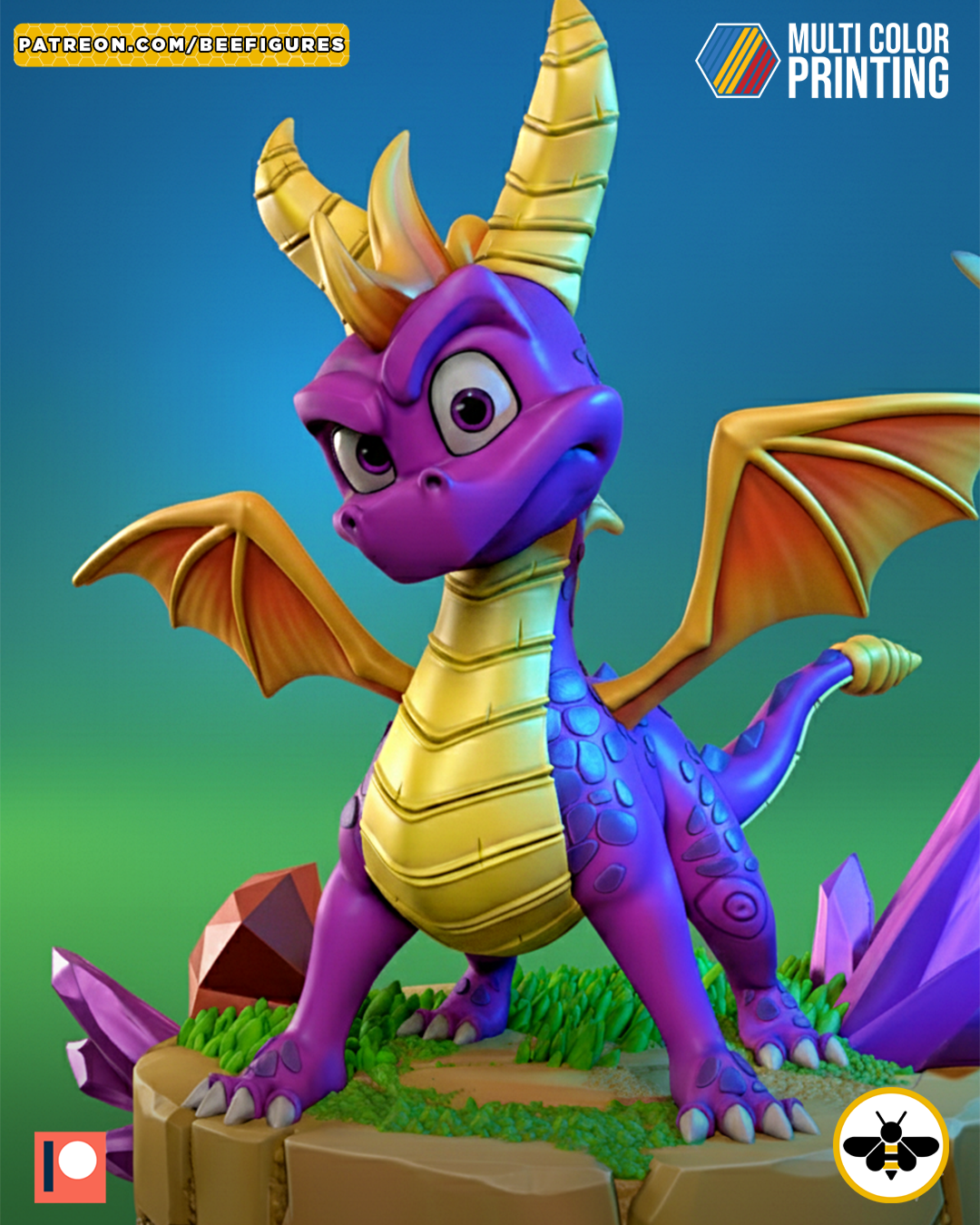 Spyro And Sparx Statue
