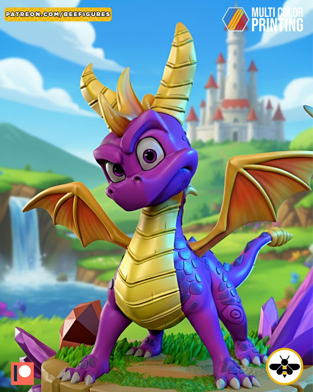 Spyro And Sparx Statue