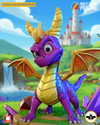 Spyro And Sparx Statue