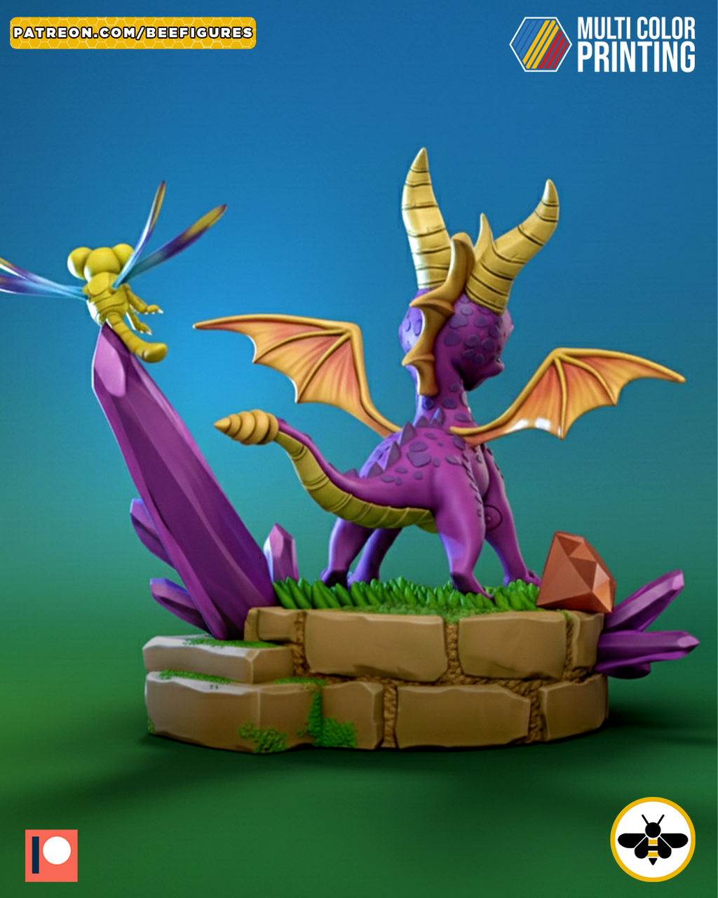 Spyro And Sparx Statue
