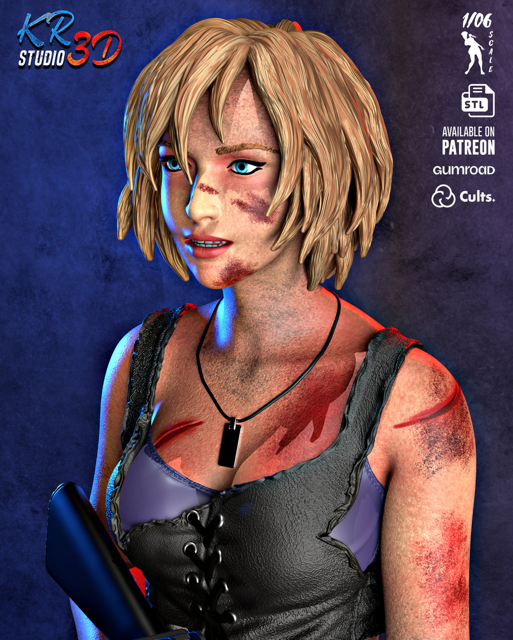 Mitochondrial Huntress Statue