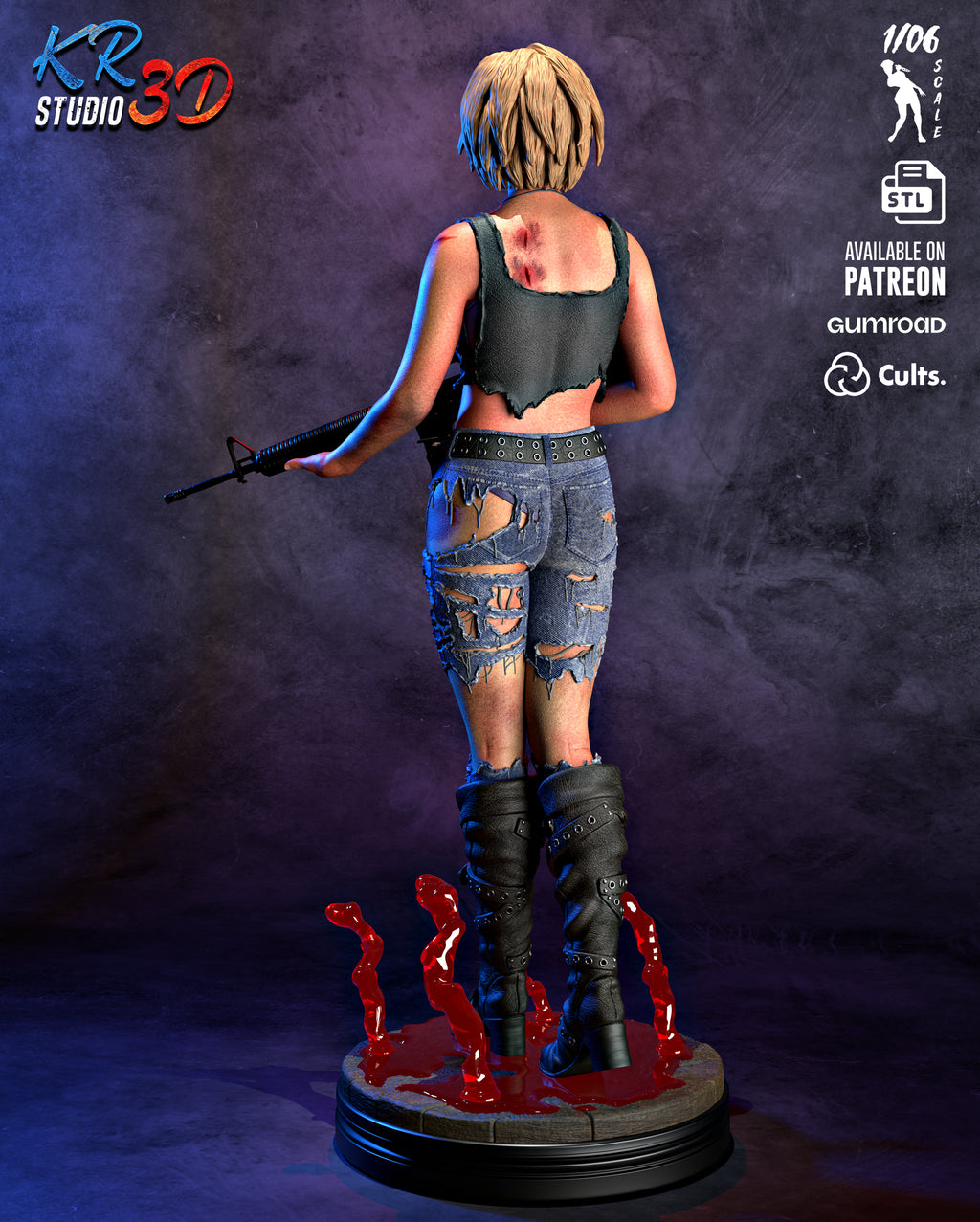 Mitochondrial Huntress Statue