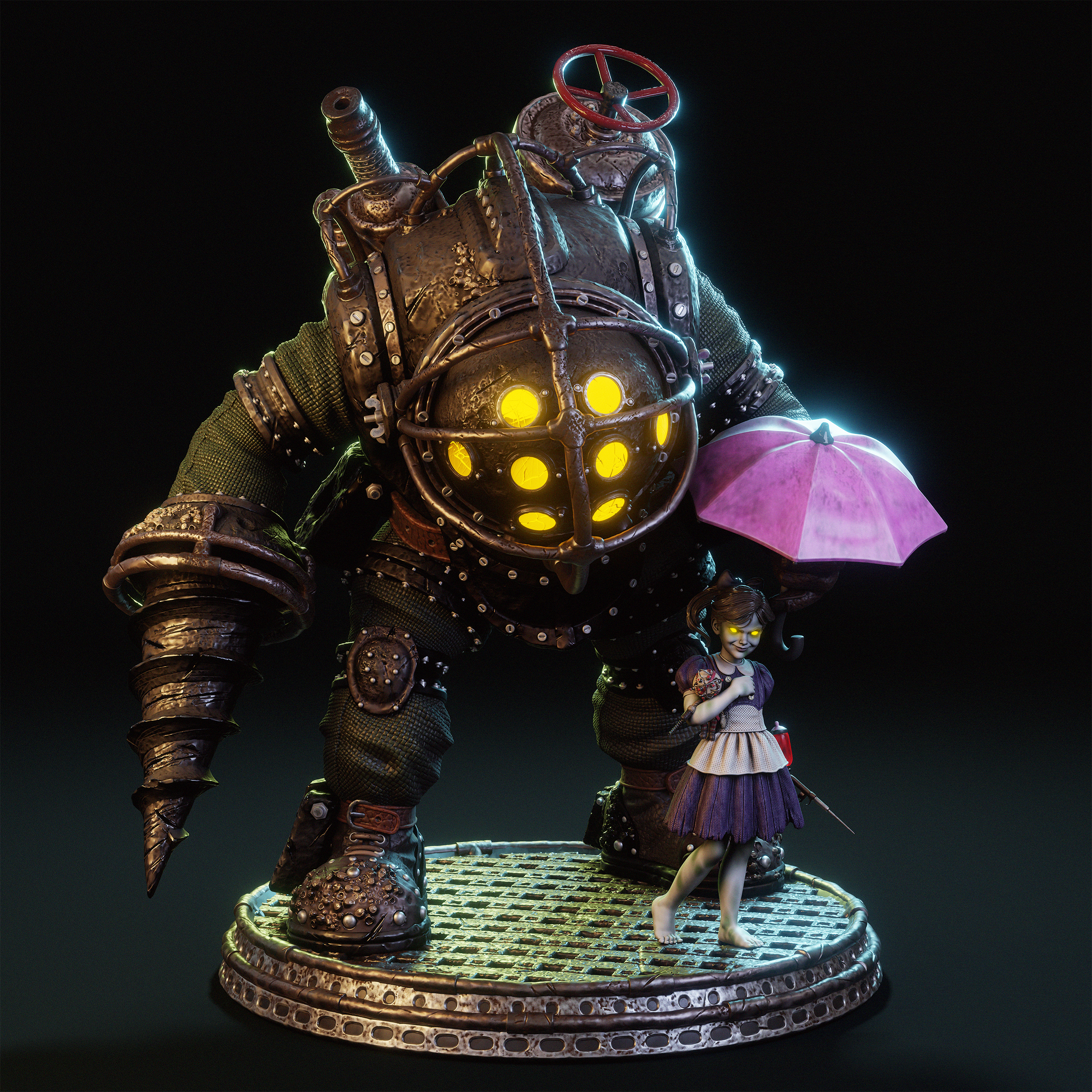 Armored Deep-Sea Statue