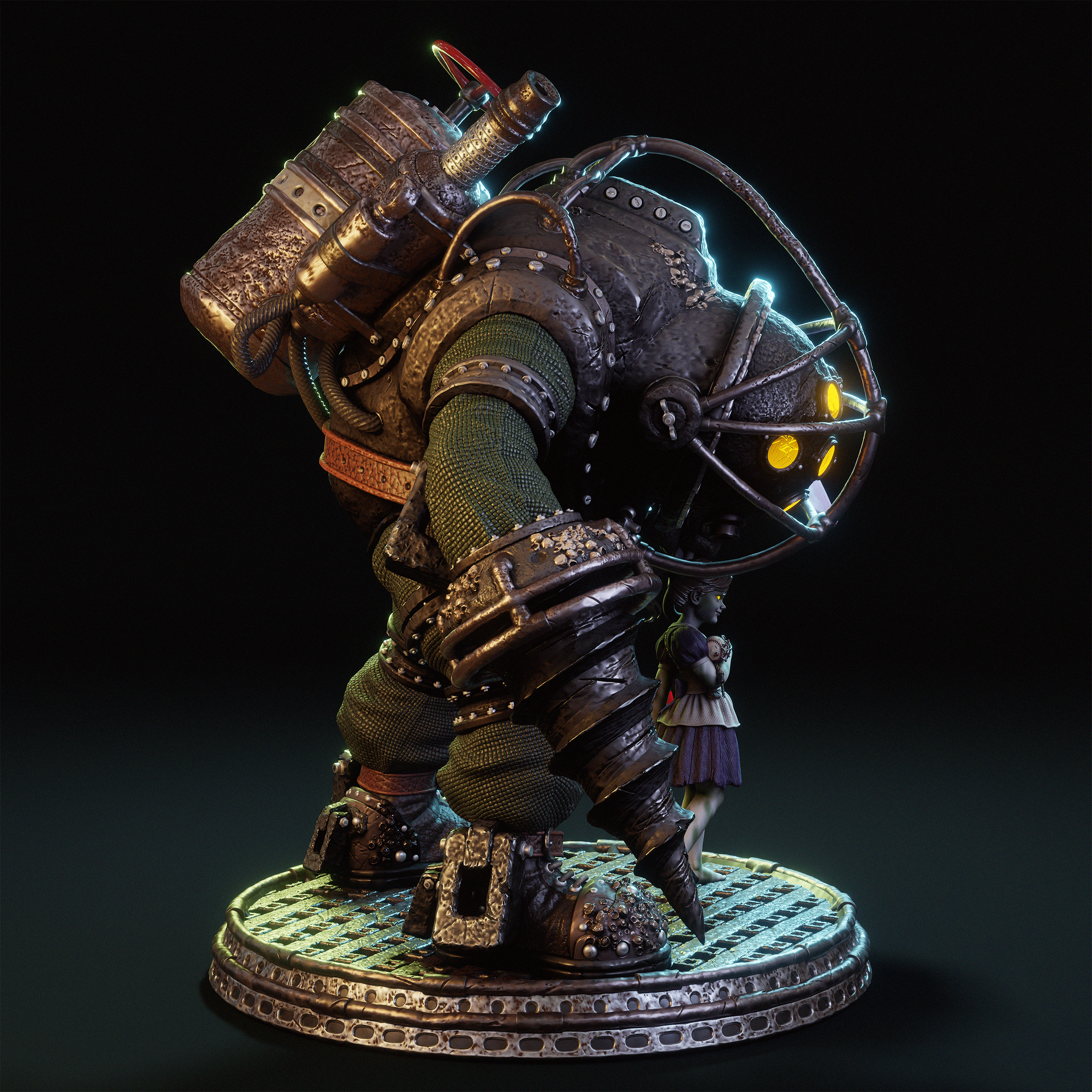 Armored Deep-Sea Statue