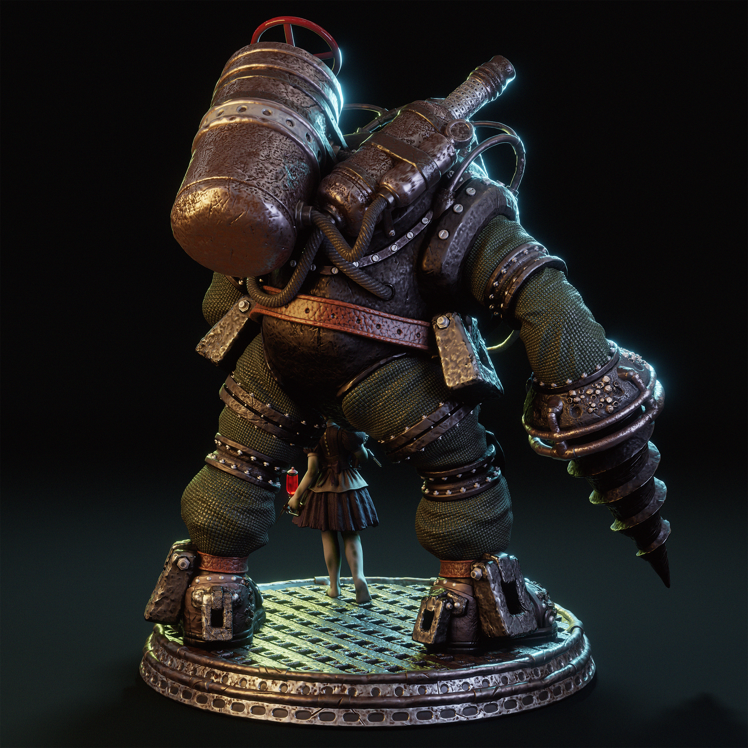 Armored Deep-Sea Statue
