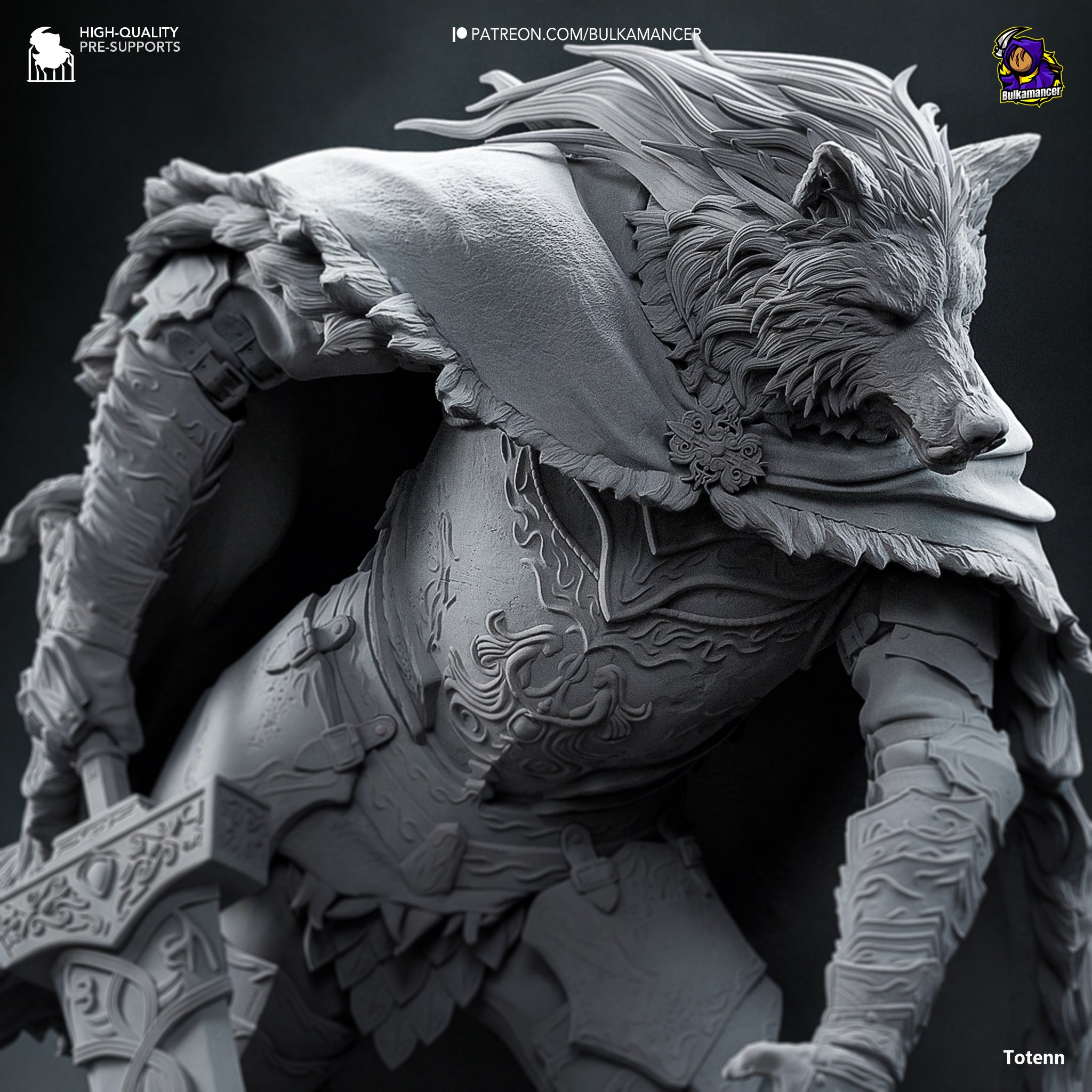 The Wolf Knight Statue