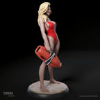 Red Lifeguard Statue