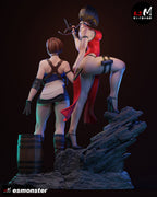 Jill Valentine & Ada Wong Statue