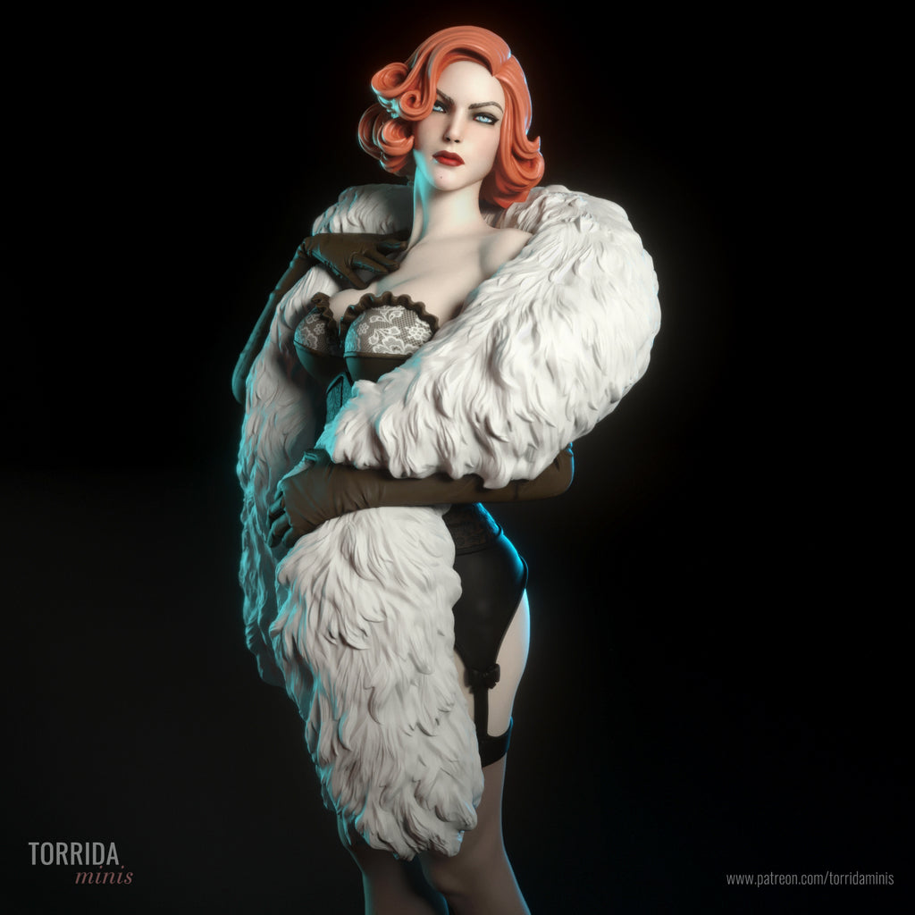 Caprice Noir Burlesque Statue