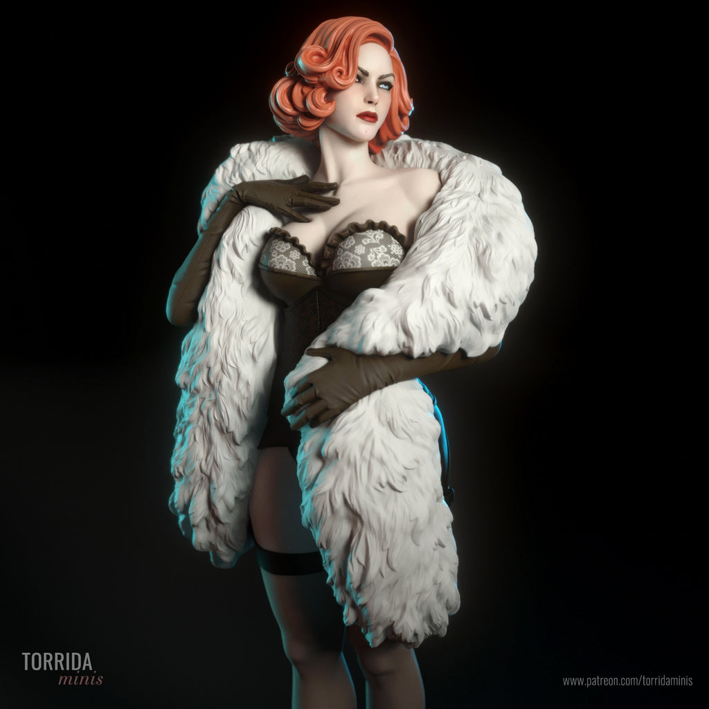 Caprice Noir Burlesque Statue