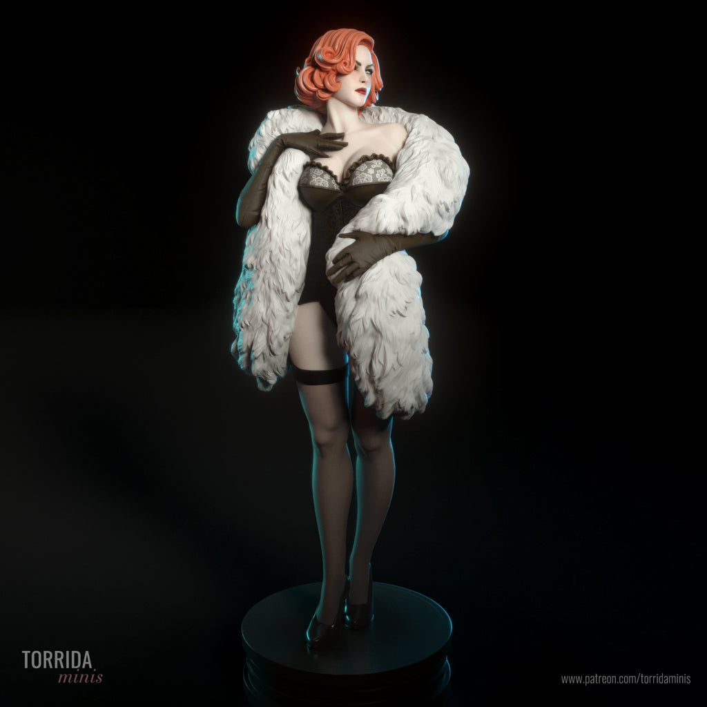 Caprice Noir Burlesque Statue