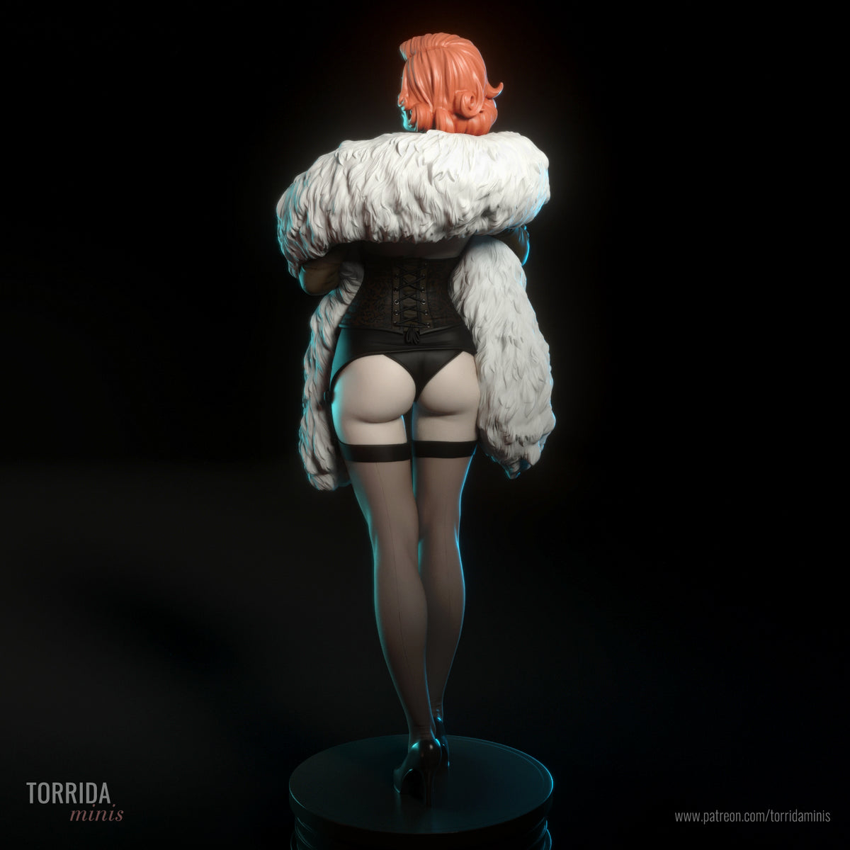Caprice Noir Burlesque Statue