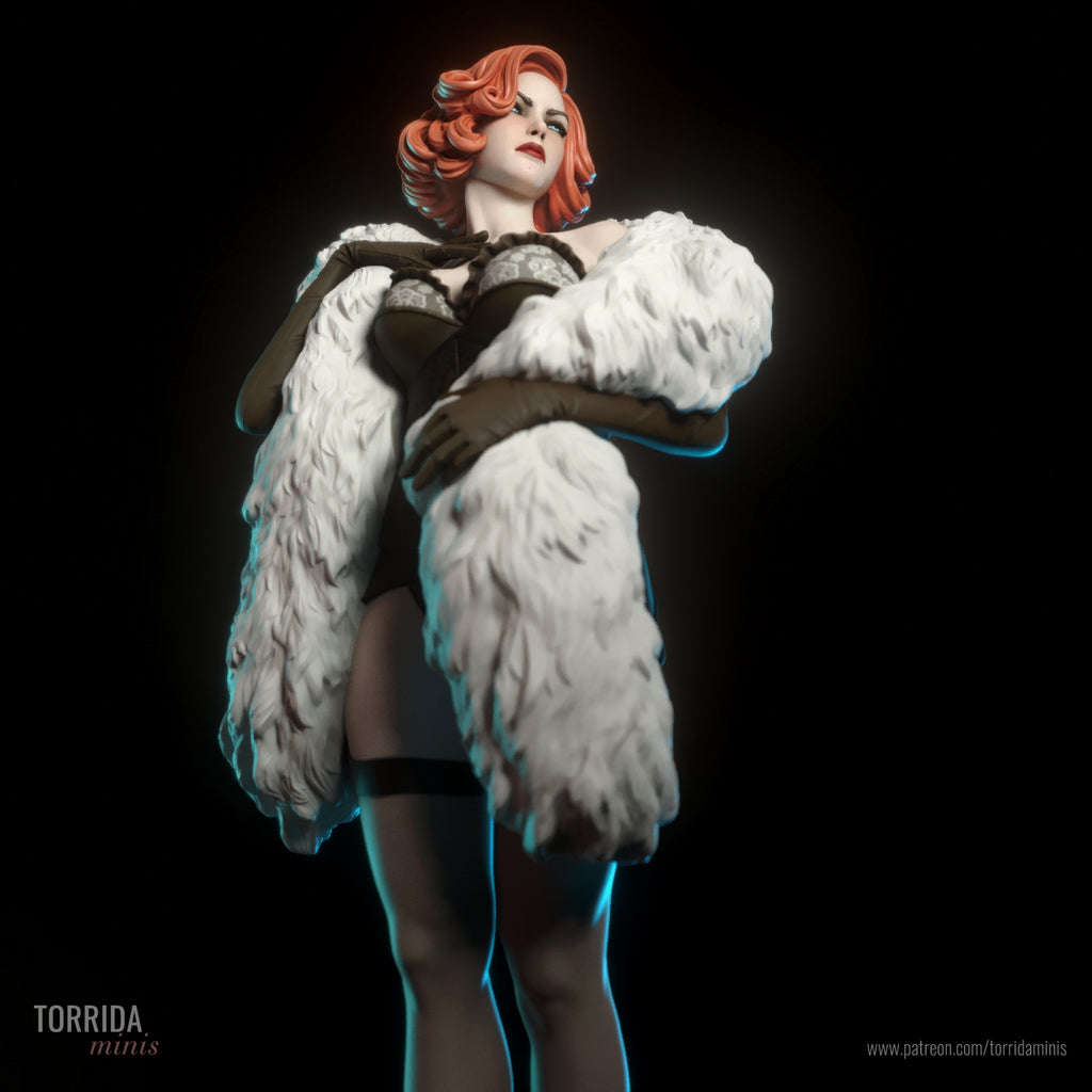 Caprice Noir Burlesque Statue