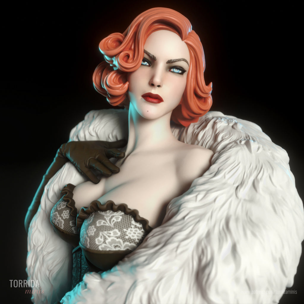 Caprice Noir Burlesque Statue